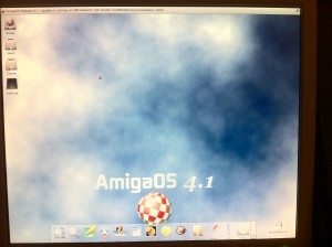 AmigaOS running